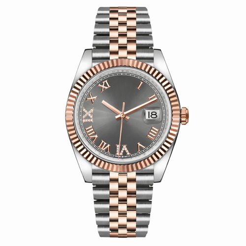 Luxury Watch Dial Fluted Bezel 36mm